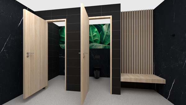 Novosan WC-suunnittelun 3D-mallinnukset