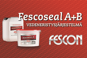 Fescoseal A+B - nopea vedeneristysjärjestelmä