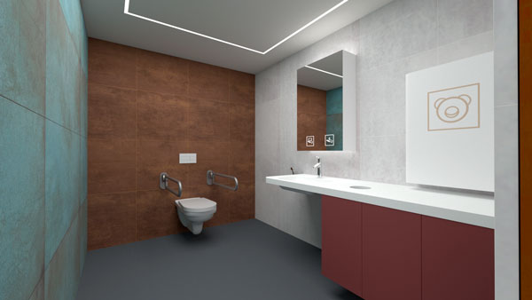 Novosan WC-suunnittelun 3D-mallinnukset