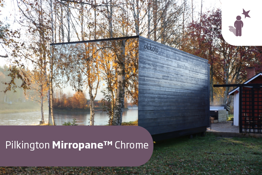 Pilkington Mirropane™ Chrome peililasituotteet