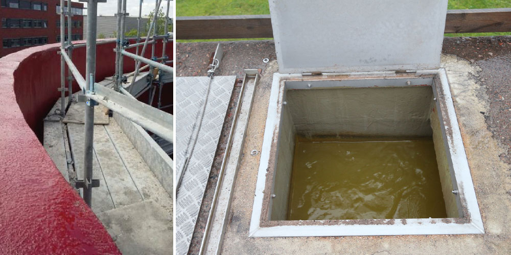 MasterSeal 7000 CR -betonisuojapinnoite kestää jätevedenpuhdistamoiden vaativat olosuhteet