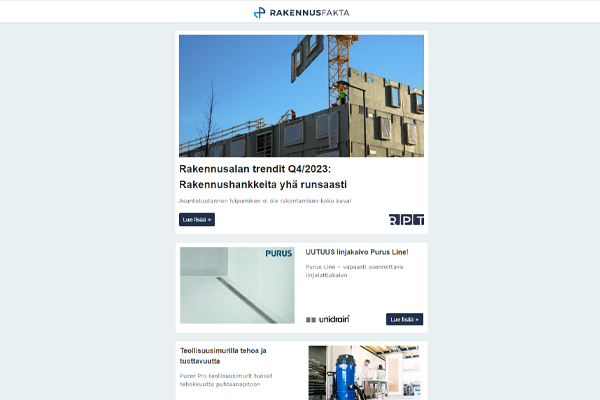 Rakennusalan trendit Q4/2023 | Älykäs valaistuksenohjaus | Joutsenmerkityt laminaattilattiat | Valaisimien suunnitteluobjektit | Henkilöportit | Hiljaiset lattiat | Teollisuusimurit | Linjalattiakaivot | Analytics PRO