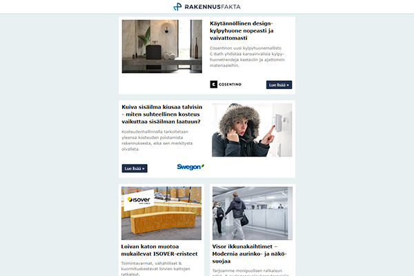 Loivan katon eristeet | Kaunista akustiikkaa | Ikkunakaihtimet | Kylpyhuoneen kivipinnat | Kuiva sisäilma | Lasikaidehelat | Iccuna laajentaa tuoteperhettään