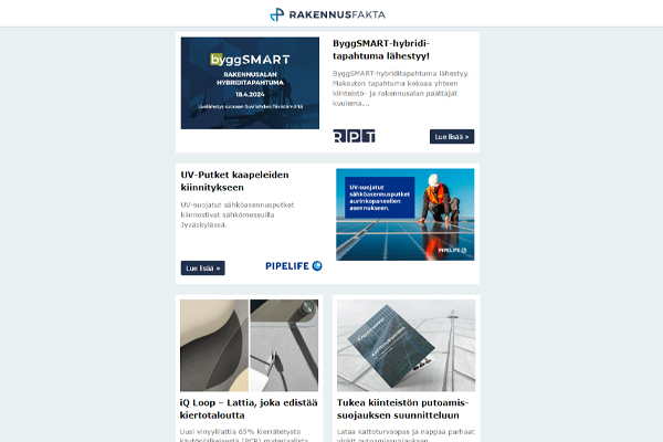 ByggSMART | Kotimaiset järjestelmäseinät | Suurilaattaiset, vesitiiviit vinyylilattiat | UV-suojatut sähköasennusputket | Kotimainen kurahuoltoallas | Kiertotaloutta edistävä vinyylilattia | Putoamissuojauksen suunnittelu