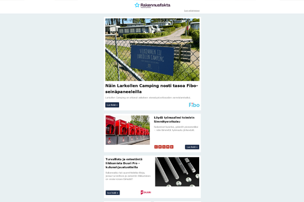 Fibo-seinäpaneelit |Työmaalle lämmitysratkaisu | Kulunohjaustuote | Puhdas vesi | Lektarin luukut | Työtasot | Lamellit | Designkatto | Hallittu hulevesi | Kivialan ammattilainen |