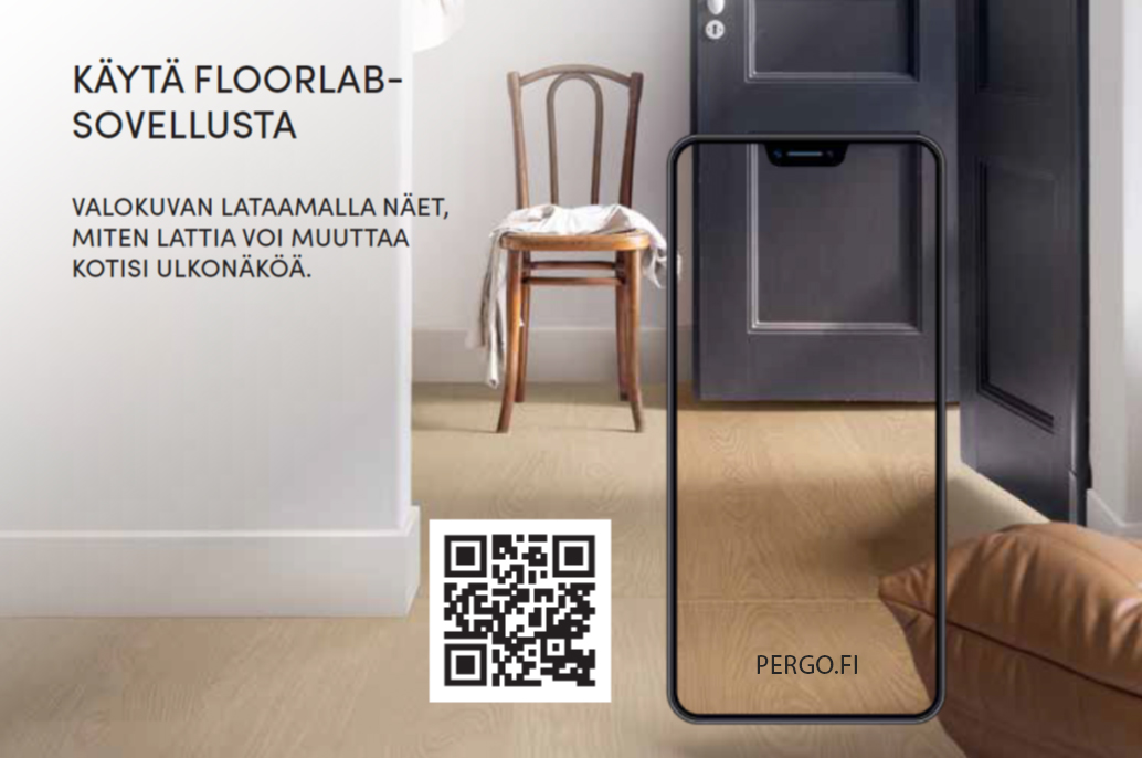 Pergo Floorlab -sovellus QR-koodi