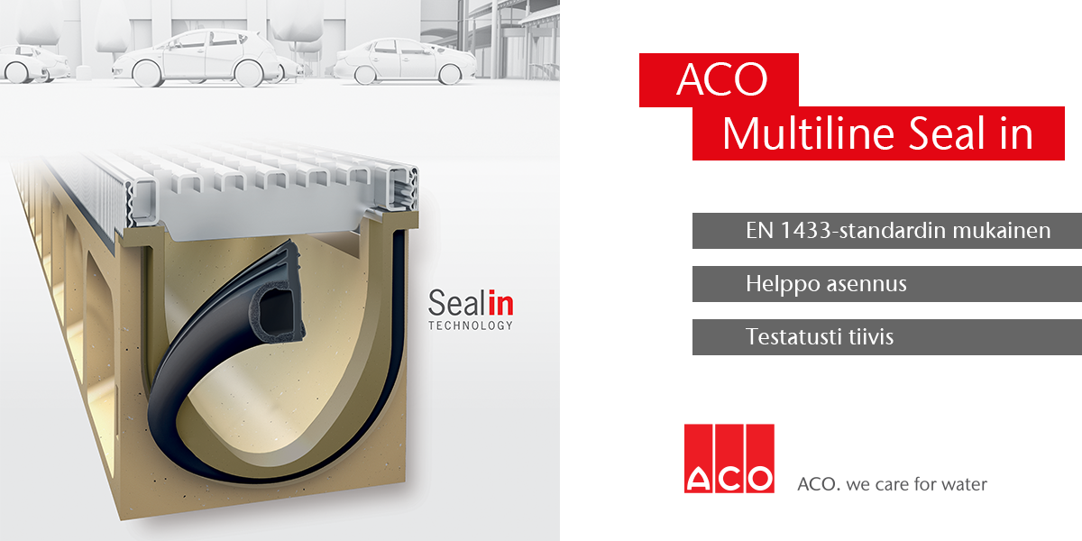 ACO Multiline Seal in – integroitu tiiviste standardina