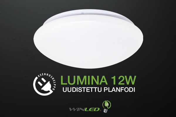 Asennushelppo Lumina 12W -plafondivalaisin