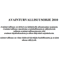 Avainturvallisuus ohje