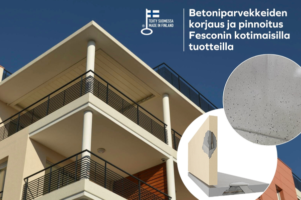 Betoniparvekkeiden korjaus ja pinnoitus