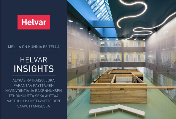 Digitaalinen ja skaalautuva Helvar Insights -pilvipalvelu