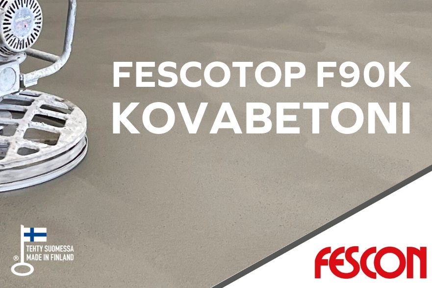 Fescotop F90K kovabetoni kovan kulutusrasituksen kohteisiin