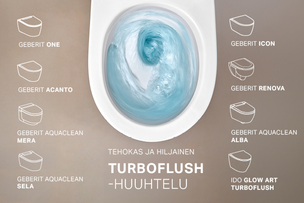 Geberit TurboFlush – Huuhtelutehon mestari