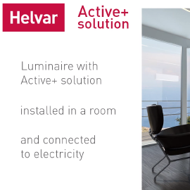 Helvar Active+ solution saves energy even on a dark winter day