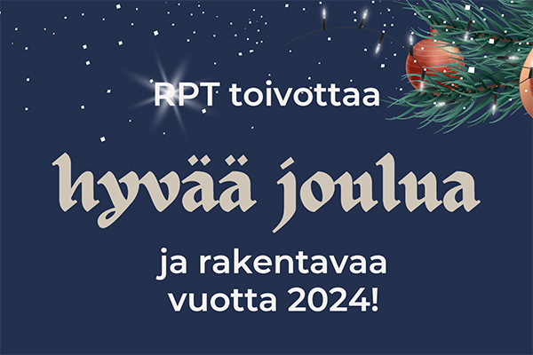 Hyvää joulua ja rakentavaa vuotta 2024!