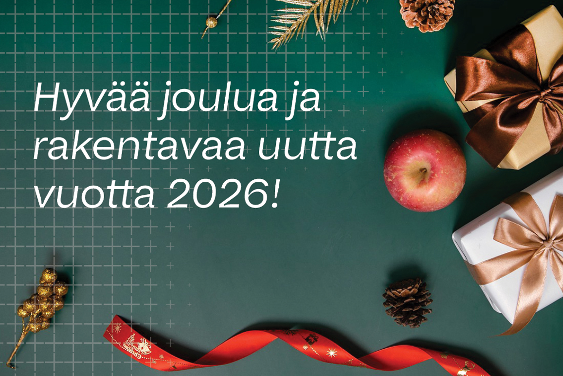 Hyvää joulua ja rakentavaa vuotta 2026!