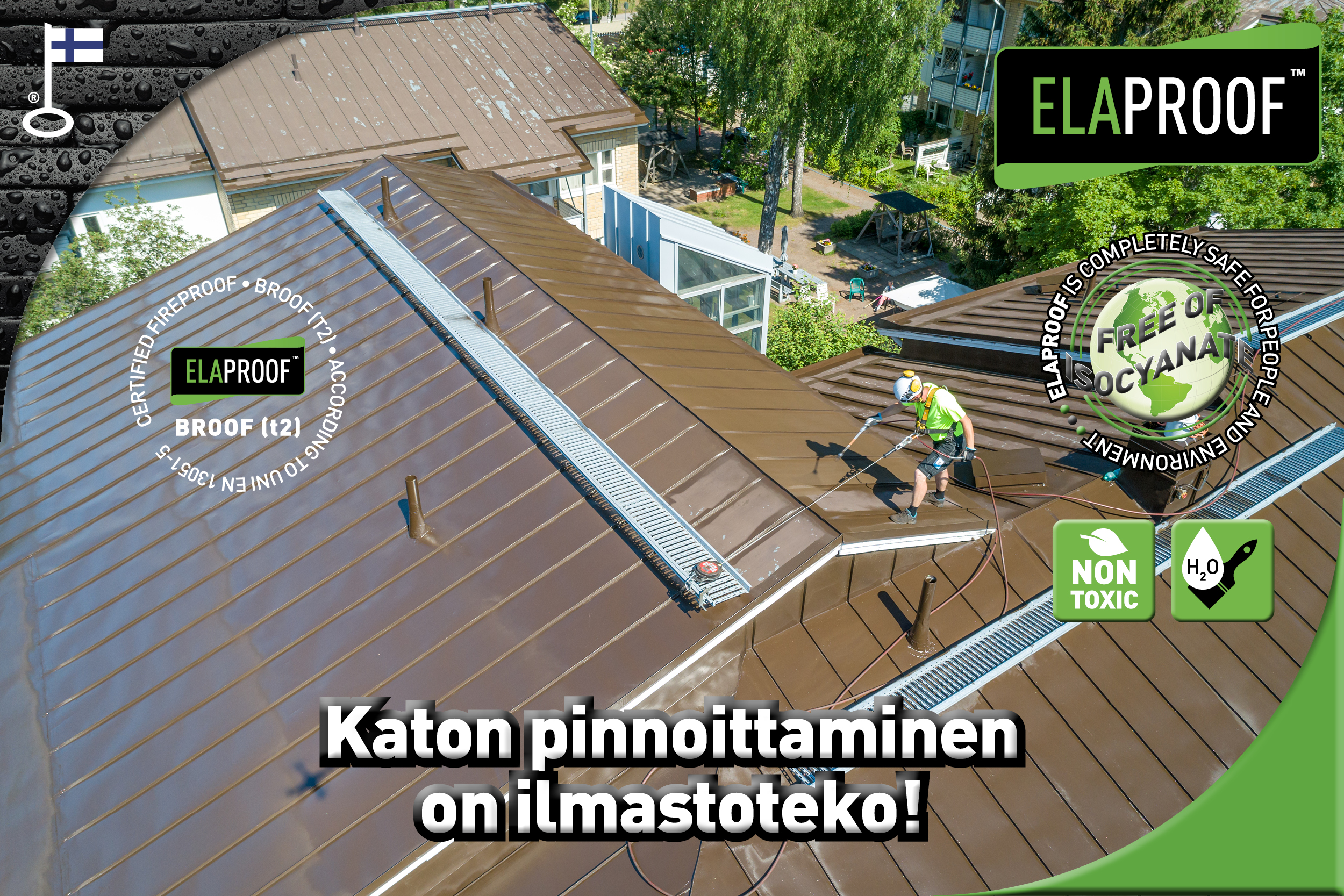 Katon pinnoittaminen on elinkaariedullinen ilmastoteko!