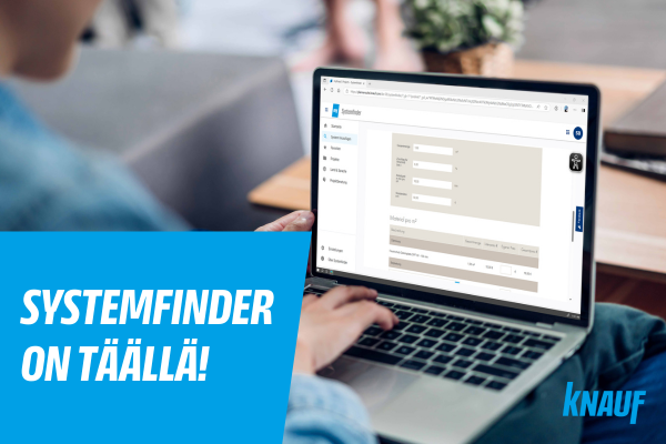 Knauf Systemfinder rakennekonfiguraattori on julkaistu