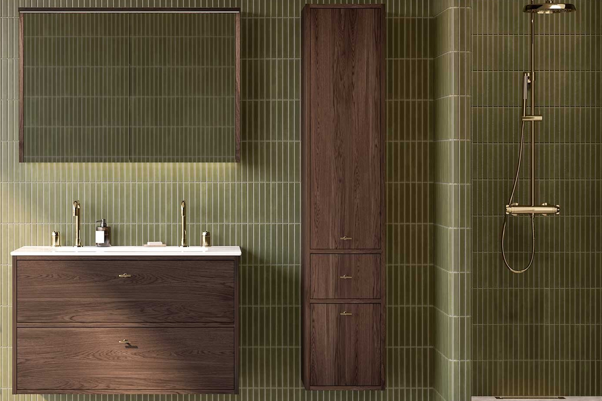 Kylpyhuonetrendeissä korostuvat kestävyys ja värit