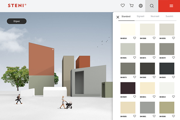 Leikittele julkisivun väreillä – Steniltä uusi digitaalinen työkalu