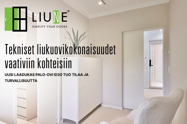 Liune – tekniset liukuovikokonaisuudet vaativiin kohteisiin