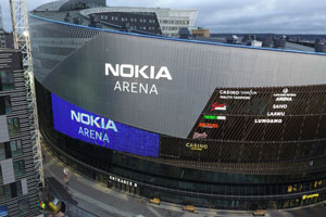 Miten tehtiin Nokia Areenan LED-mesh-näytöt