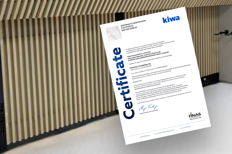 Palosertifioidut puutuotteet