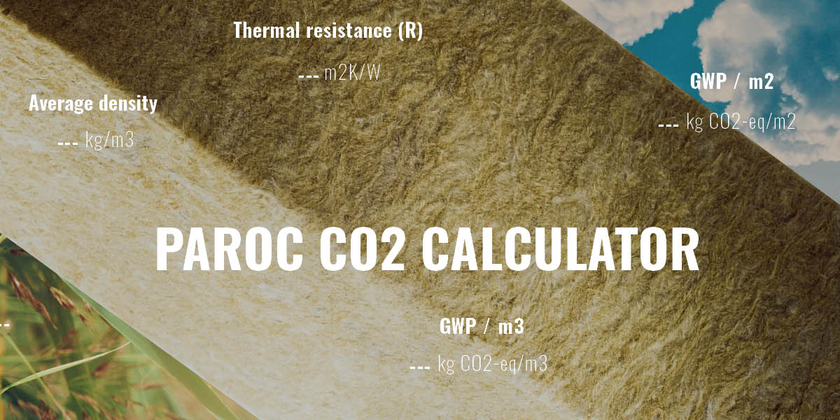 PAROC CO2 Calculator hiilijalanjälkilaskuri