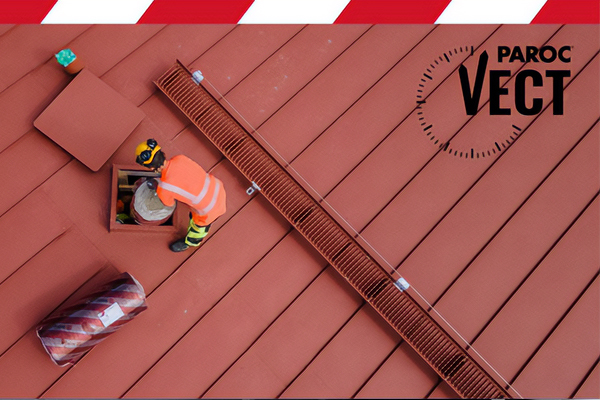 PAROC® Vect Mat on yksikerrosratkaisu ilmanvaihtokanavien palo-, lämpö- ja kondenssieristykseen