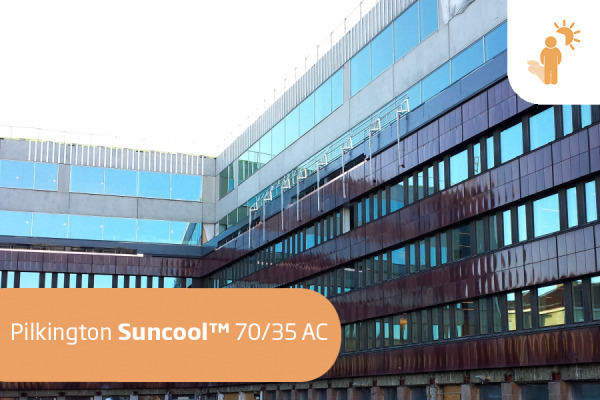 Huurtumaton Pilkington Suncool™ 70/35 AC auringonsuojalasi