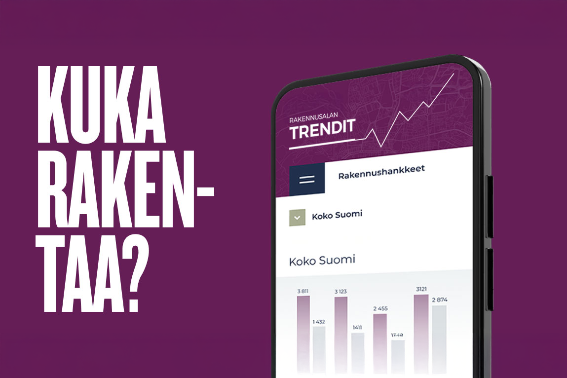 Rakennusalan trendit: Toisella kvartaalilla ei suuria yllätyksiä rakennushankkeiden arvossa