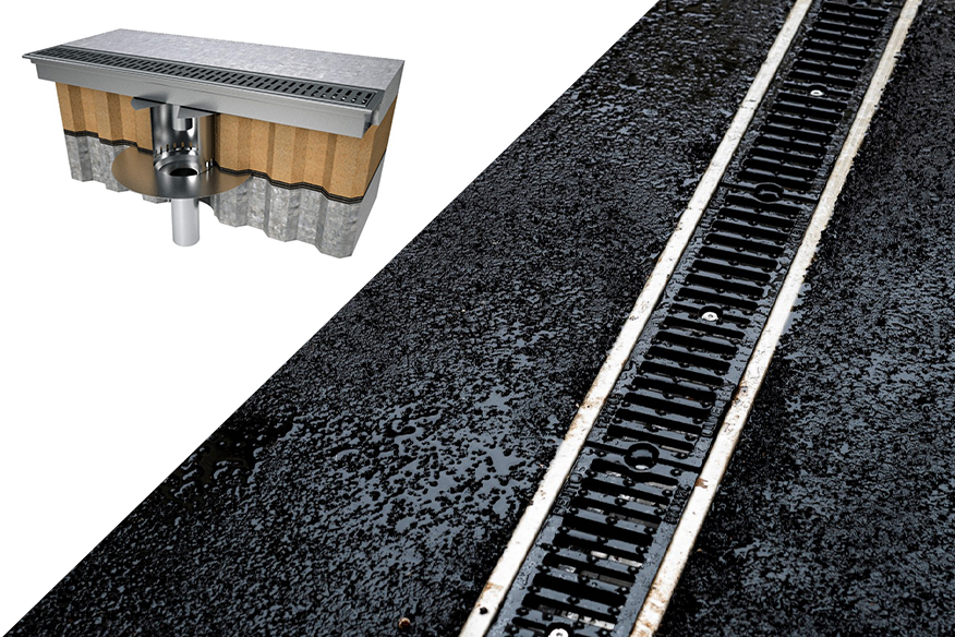 Ratkaisu tehokkaaseen hulevedenpoistoon räätälöitävistä linjakuivatuskouruista