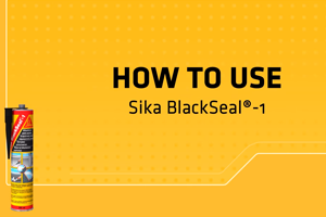 Sika BlackSeal® for cracks, holes and connection joint sealing