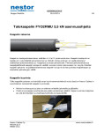 Talokaapelin FYO2RMU 3,5 kN asennusohjeita