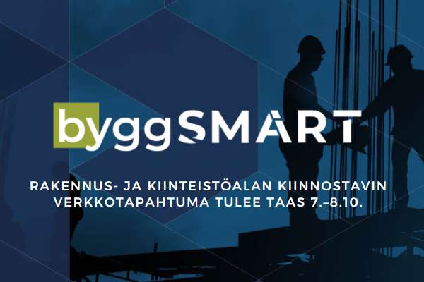 Tervetuloa ByggSMART-verkkomessuille tämän viikon torstaina ja perjantaina!