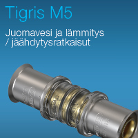 Tigris M5 - Juomavesi ja lämmitys/jäähdytysratkaisut