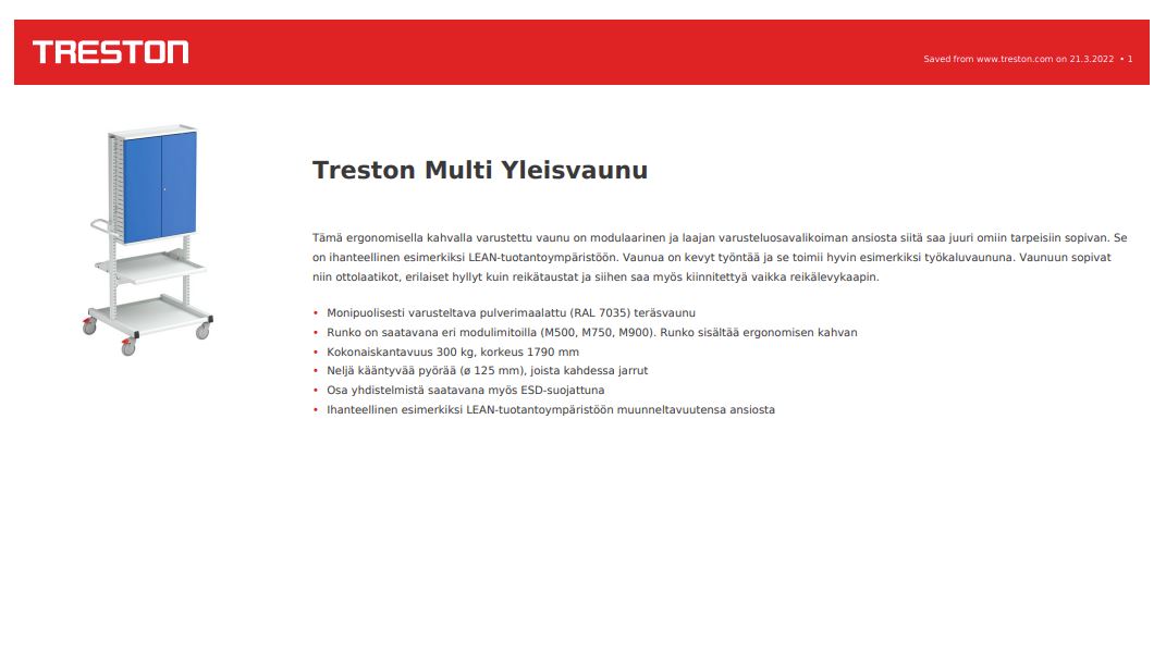 Treston Multi Yleisvaunu tuotekortti