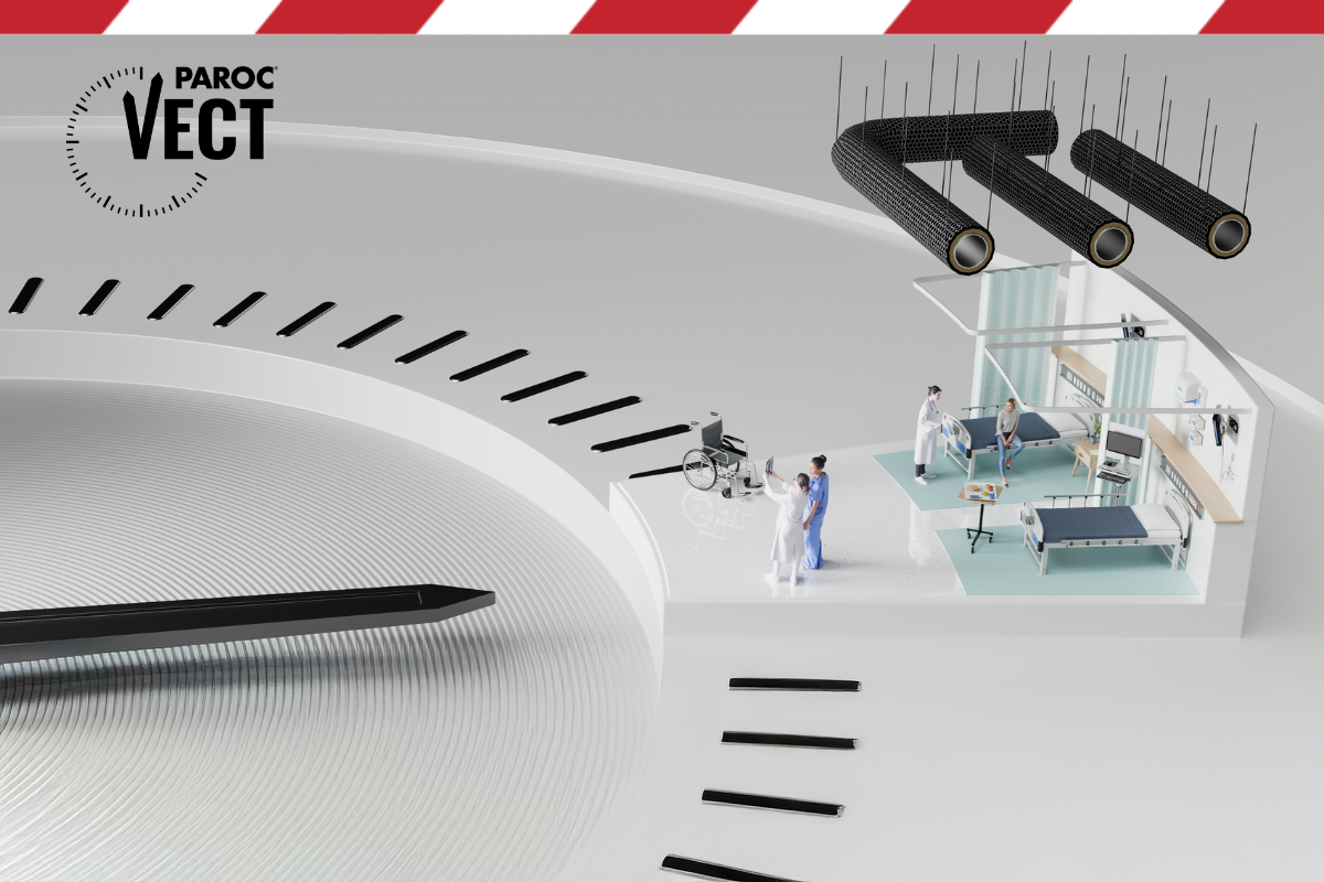 Uusi PAROC® Vect Wired Mat BlackCoat EI60