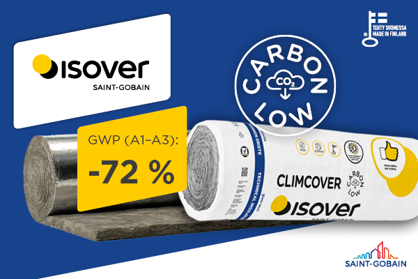Uusi vähähiilinen ISOVER CLIMCOVER Roll