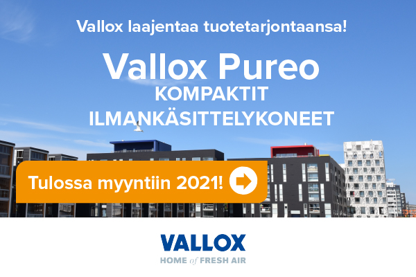 Vallox laajentaa tuotevalikoimaansa