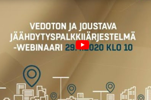 Vedoton ja joustava jäähdytyspalkkijärjestelmä -webinaari