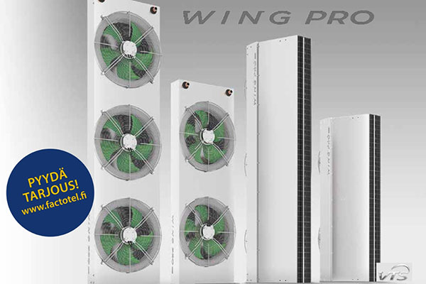 Wing Pro – teollisuuden oviverhopuhaltimet ammattilaisille ja teollisuuden käyttöön