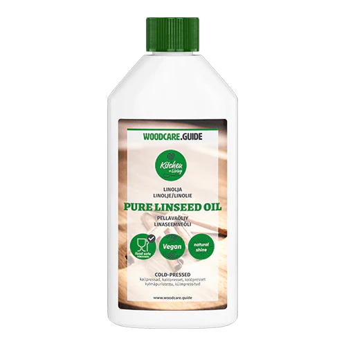 Woodcare.Guide Pure Linseed Oil Pellavaöljy (kylmäpuristettu)