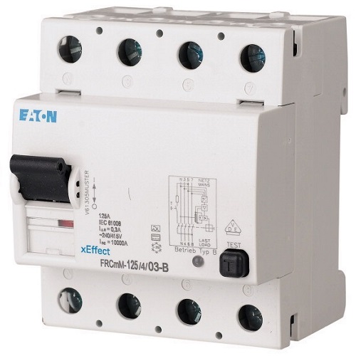 xEffect FRCmM-125 Type B, Bfq and B+ residual current circuit breakers